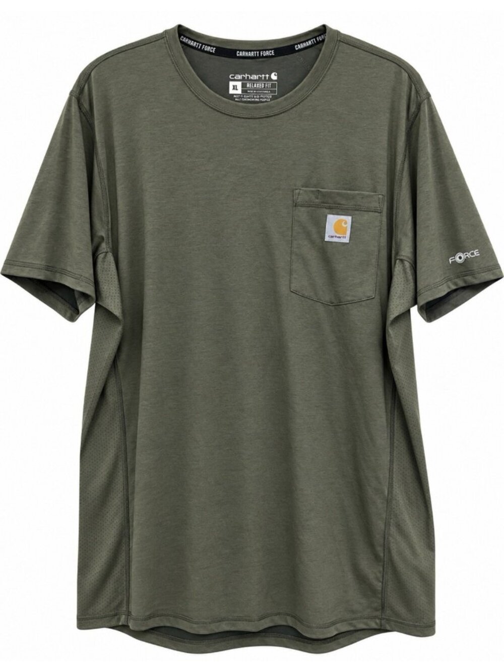Carhartt Men's Force Relaxed Fit Midweight Short-Sleeve Pocket T-Shirt Size XL